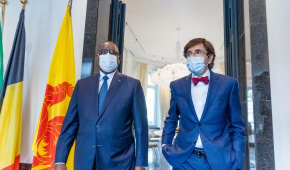 His Excellency, Macky Sall, President of Senegal and the Minister-President of Wallonia, Elio Di Rupo